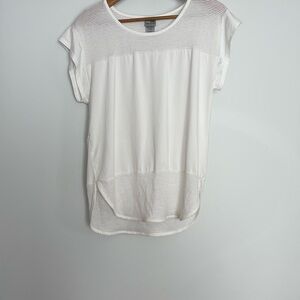 Champion White Cap Sleeve Relaxed T-Shirt